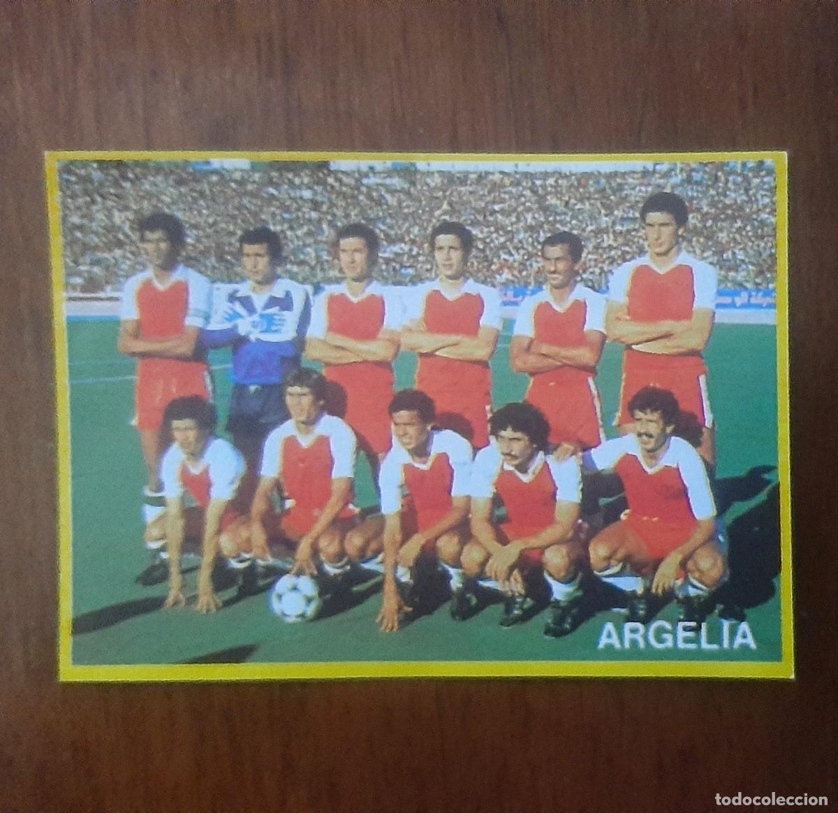 Cromos de F&uacute;tbol: CROMO NUNCA PEGADO - Mundial ESPA&Ntilde;A 1982 - F&uacute;tbol en Acci&oacute;n - DANONE 82 - n&uacute;m 42 ARGELIA