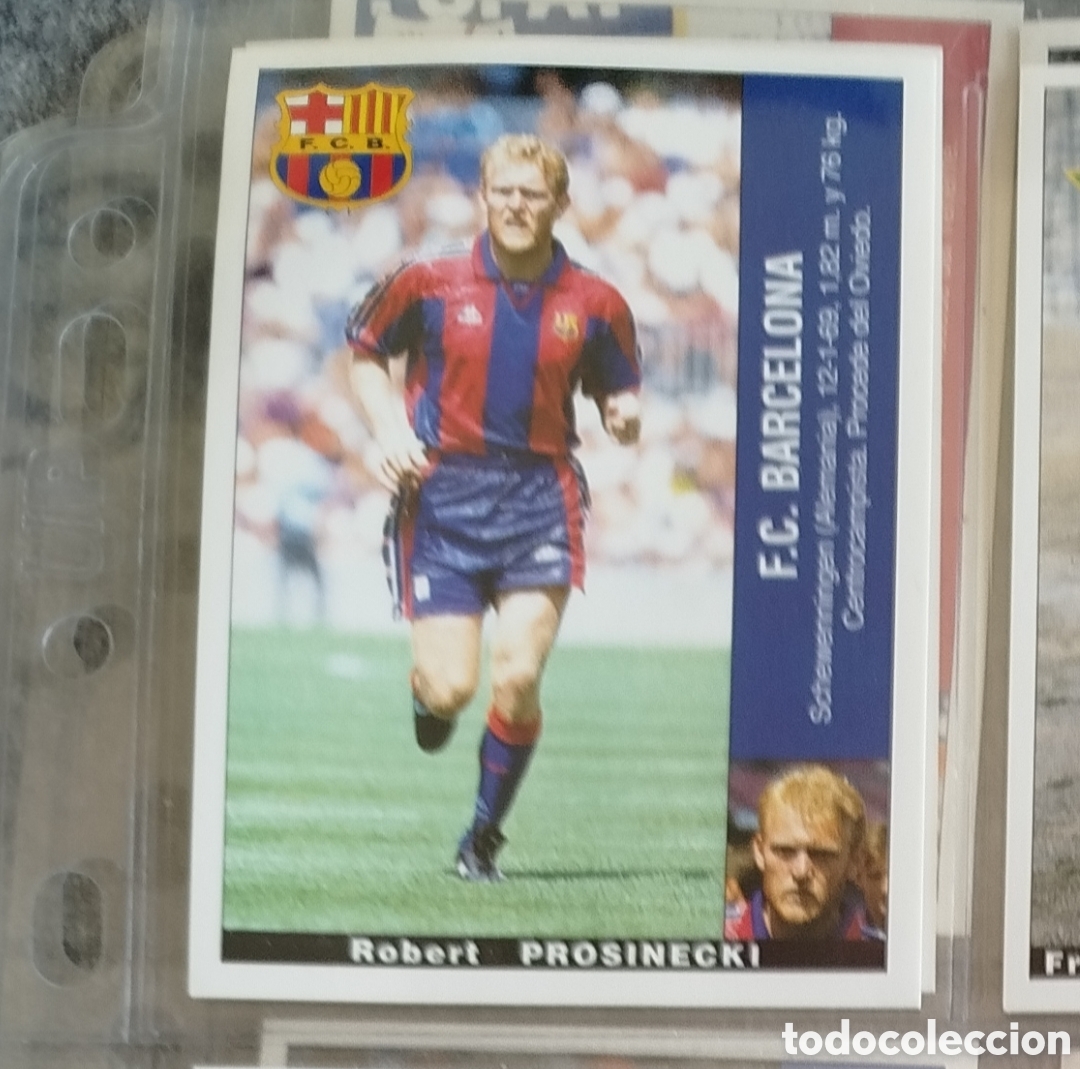 Cromos de F&uacute;tbol: CROMO PROSINECKI 10 BARCELONA FICHAJE FICHAJES 1 PANINI LIGA 1995 95 96 NUNCA PEGADO SIN PEGAR