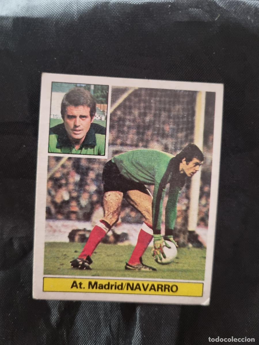 Fu&szlig;ball-Sticker: NAVARRO. AT. MADRID. SIN PEGAR.EDICIONES ESTE LIGA 1981/82. 81/82. 1981/1982. PEDIDO MINIMO 3&euro;