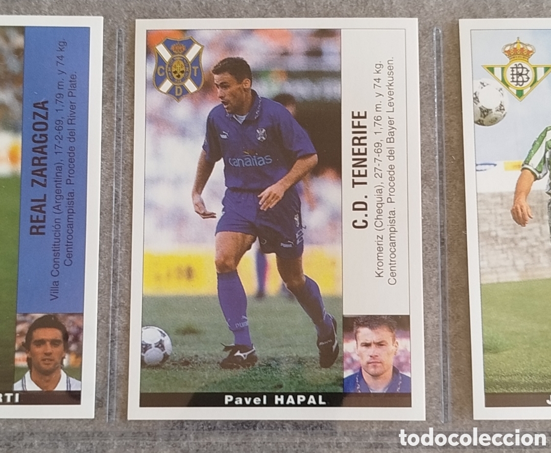 Cromos de F&uacute;tbol: CROMO HAPAL TENERIFE 32 &Uacute;LTIMO FICHAJE FICHAJES 1 PANINI LIGA 1995 1996 95 96 NUNCA PEGADO SIN PEGAR