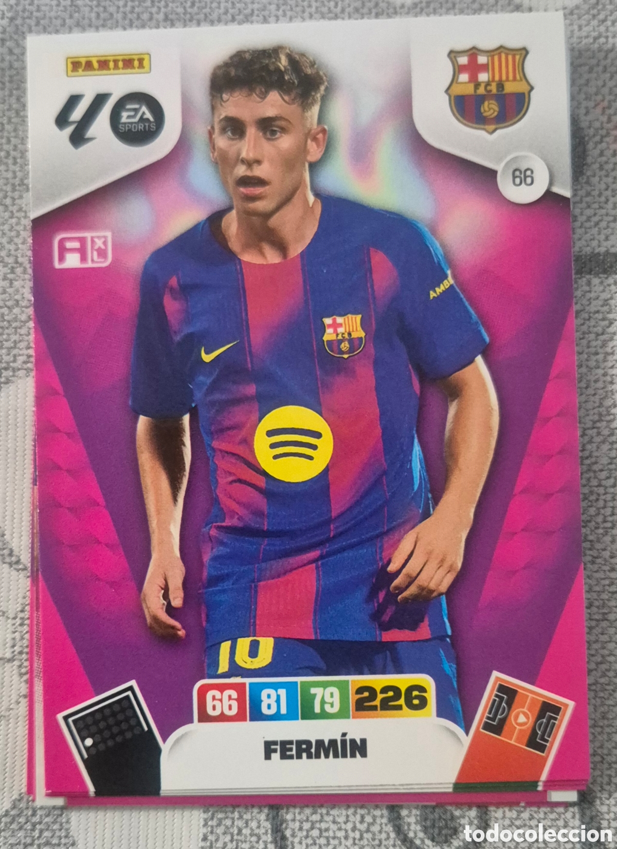 Cromos de f&uacute;tbol: 66 fermin Barcelona adrenalyn 2026
