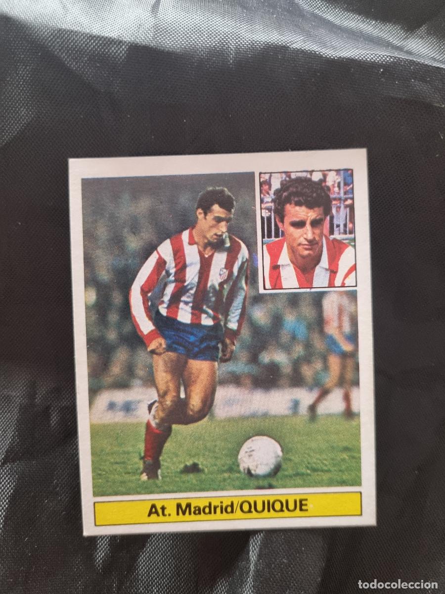 Football Stickers: QUIQUE. AT. MADRID. SIN PEGAR.EDICIONES ESTE LIGA 1981/82. 81/82. 1981/1982. PEDIDO MINIMO 3&euro;