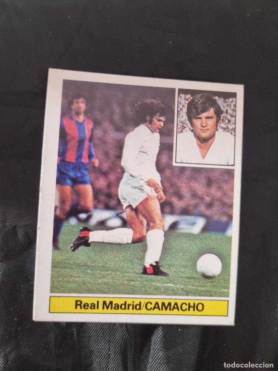 Fu&szlig;ball-Sticker: CAMACHO. REAL MADRID. SIN PEGAR. ED. ESTE LIGA 1981/82. 81/82. 1981/1982. PEDIDO MINIMO 3&euro;