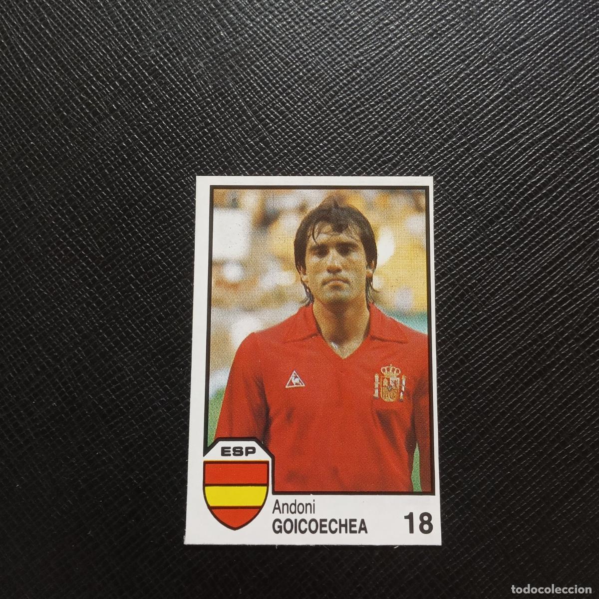 Cromos de f&uacute;tbol: 18 GOICOECHEA ESPA&Ntilde;A BARNA MEXICO MUNDIAL 1986 CROMO FUTBOL 86 - SIN PEGAR - A76 PG17