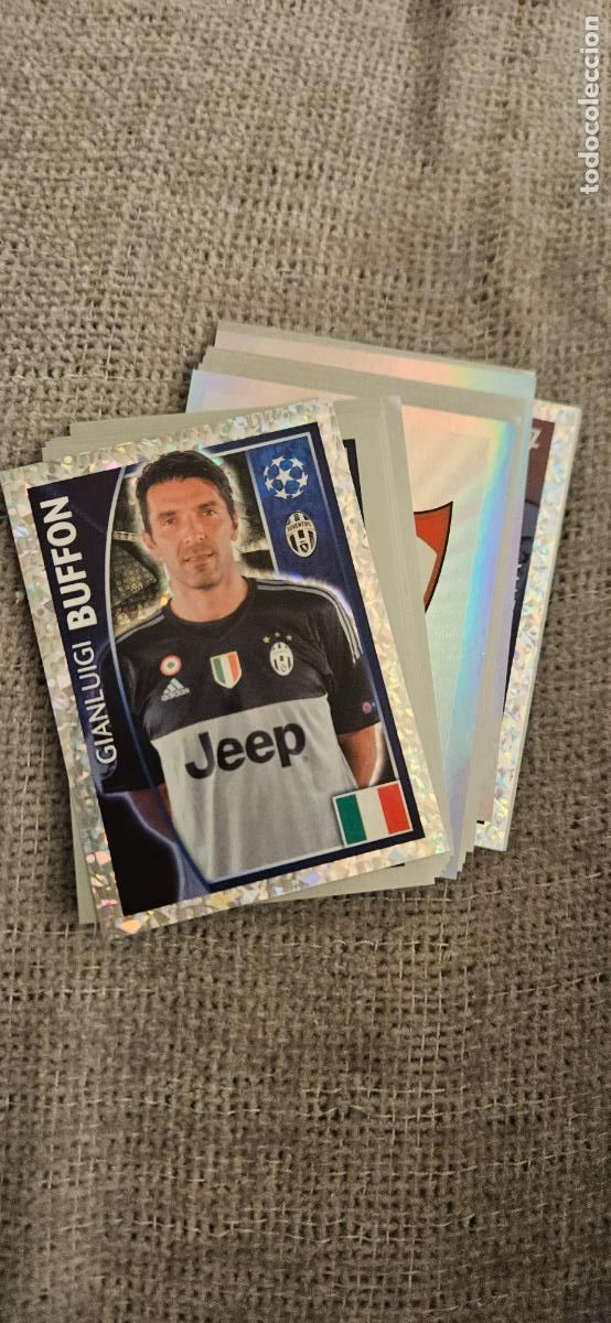 Cromos de F&uacute;tbol: champions league buffon 234 juventus 2015 2016 15 16 stickers topps sin pegar