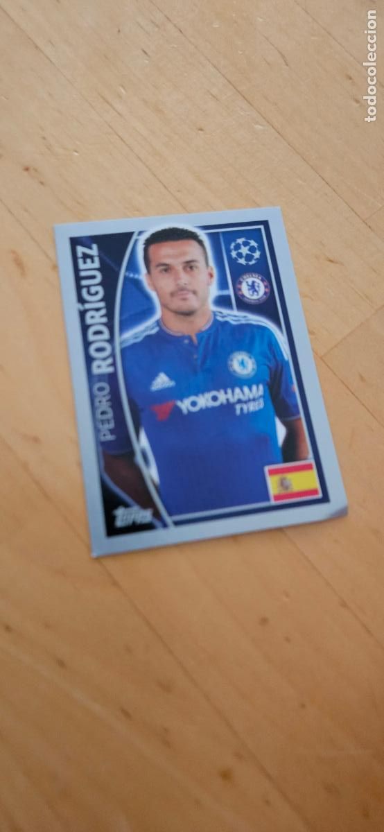 Fu&szlig;ball-Sticker: champions league 46 1pedro chelsea 2015 2016 15 16 stickers topps sin pegar