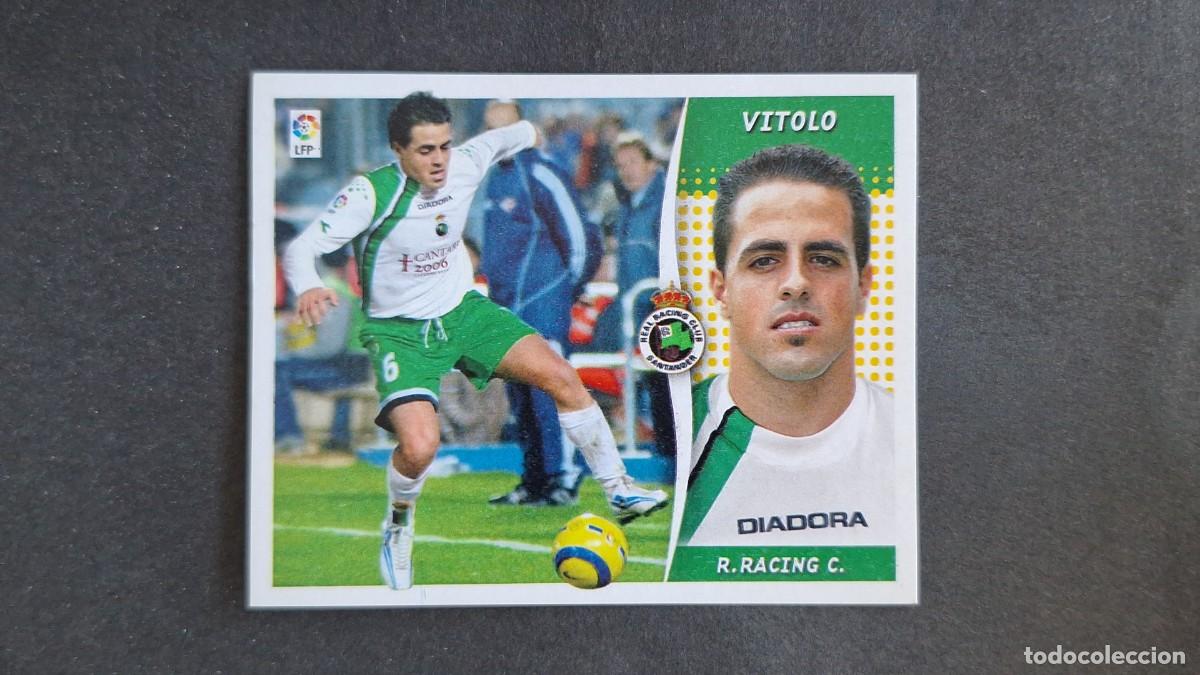 Fu&szlig;ball-Sticker: L3 VITOLO RACING DE SANTANDER LIGA ESTE 2006 2007 06 07 NUNCA PEGADO SIN PEGAR