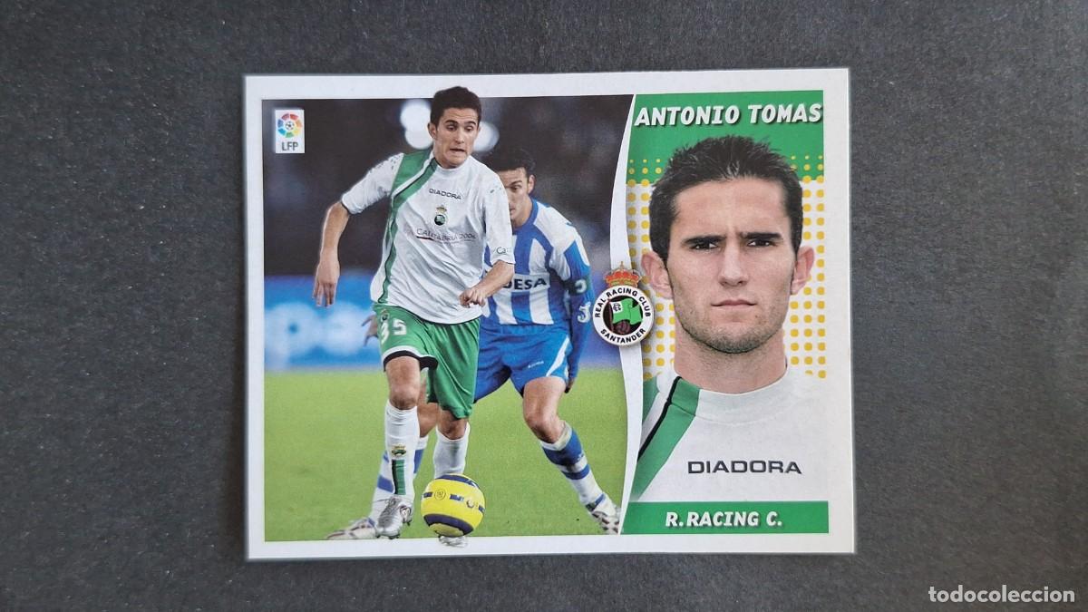 Figurine di Calcio: L3 ANTONIO TOMAS RACING DE SANTANDER LIGA ESTE 2006 2007 06 07 NUNCA PEGADO SIN PEGAR