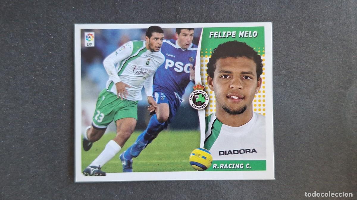 Figurine di Calcio: L3 FELIPE MELO RACING DE SANTANDER LIGA ESTE 2006 2007 06 07 NUNCA PEGADO SIN PEGAR