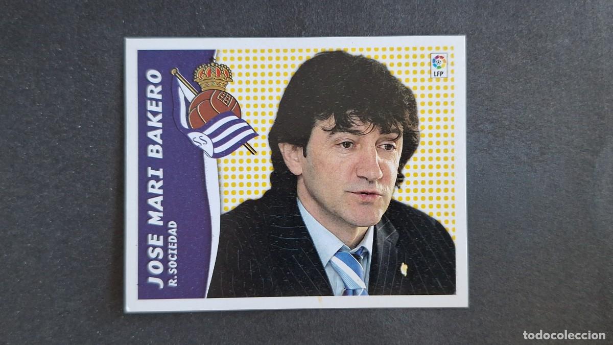 Fu&szlig;ball-Sticker: L3 JOSE MARI BAKERO ENTRENADOR REAL SOCIEDAD LIGA ESTE 2006 2007 06 07 NUNCA PEGADO SIN PEGAR