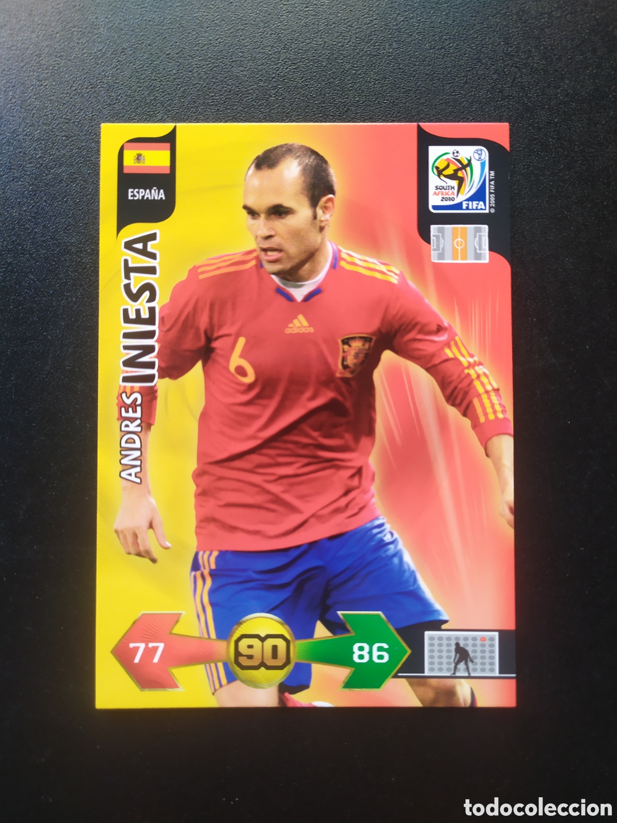 Cromos de F&uacute;tbol: Adrenalyn FIFA world cup Sudafrica 2010 panini Iniesta Espa&ntilde;a