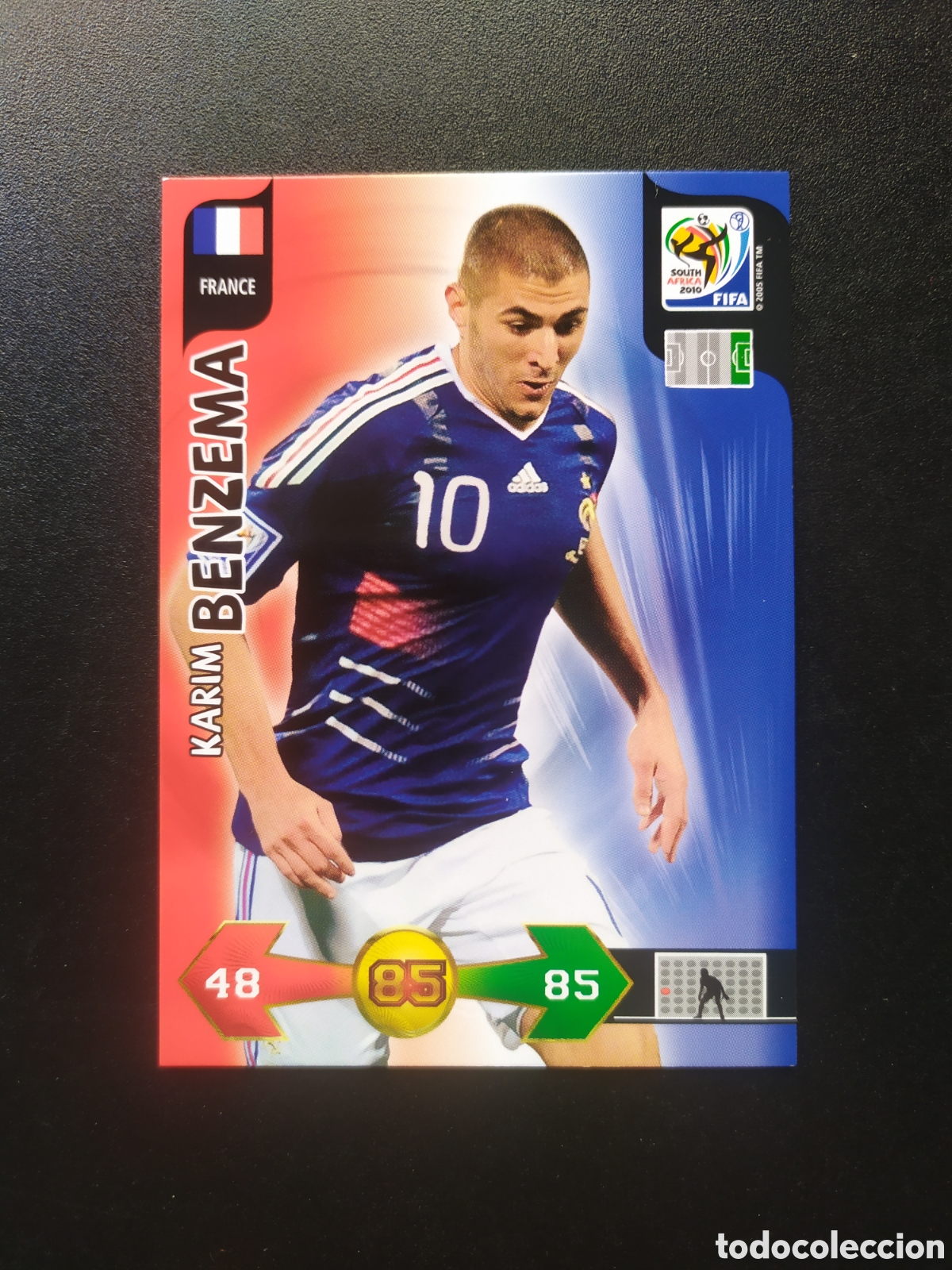 Cromos de F&uacute;tbol: Adrenalyn FIFA world cup Sudafrica 2010 panini Benzema Francia
