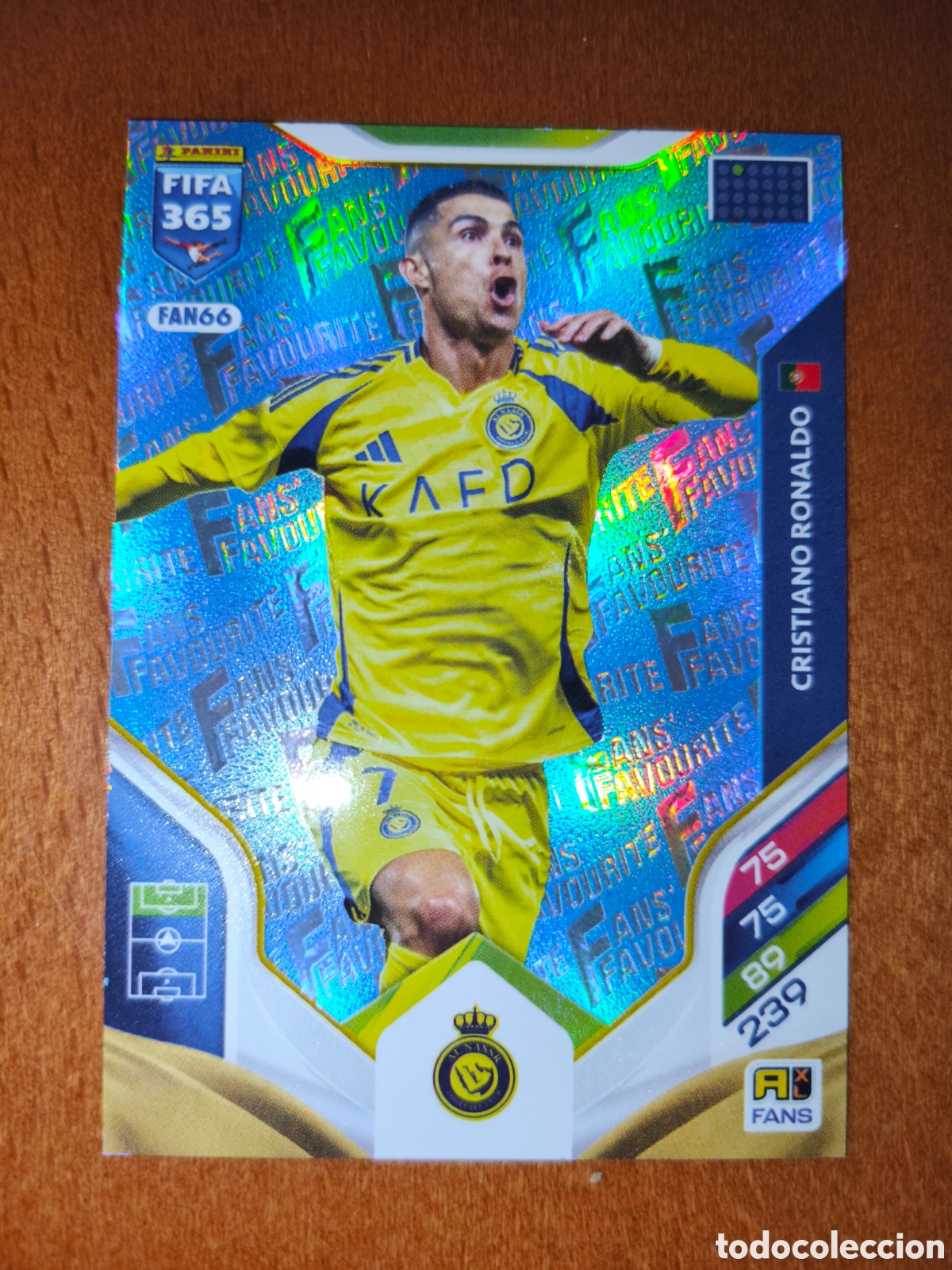 Cromos de F&uacute;tbol: Cristiano Ronaldo Fan66 Azul Blue Adrenalyn XL Fifa 365 2026 Al-Nassr FC