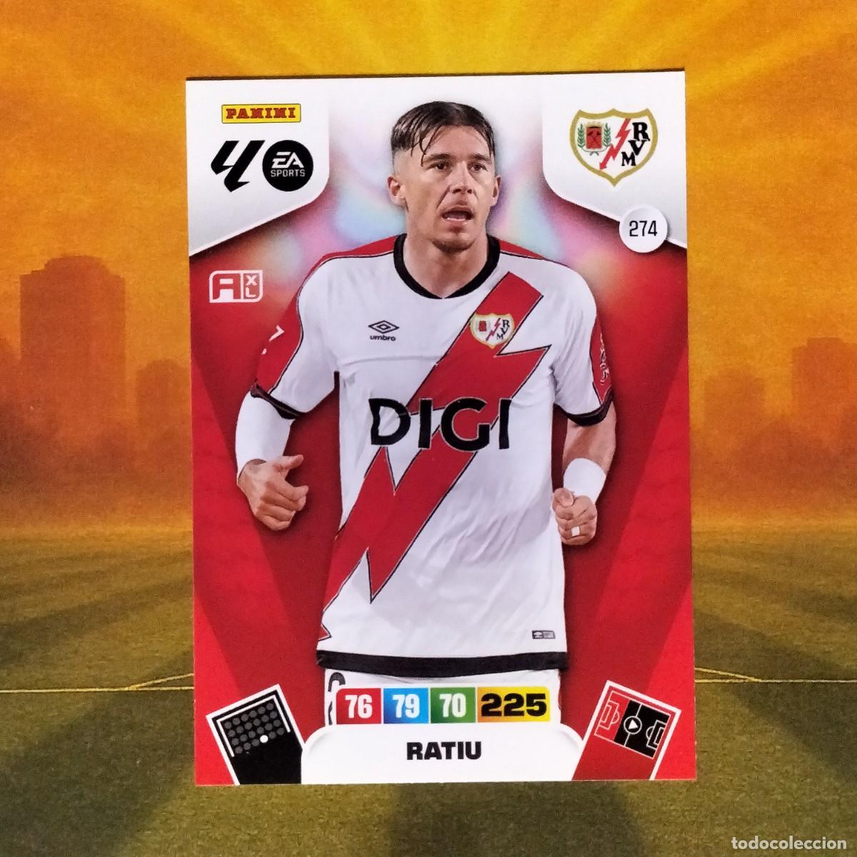 Cromos de F&uacute;tbol: #274 Ratiu | Rayo Vallecano | Adrenalyn XL LaLiga 2025 2026 Panini 25 26