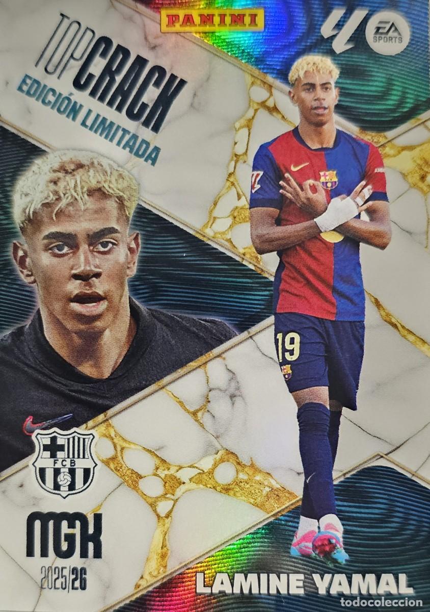 Cromos de F&uacute;tbol: Panini Trading Cards Megacracks 2025-26 Edici&oacute;n limitada Lamine Yamal Top Crack
