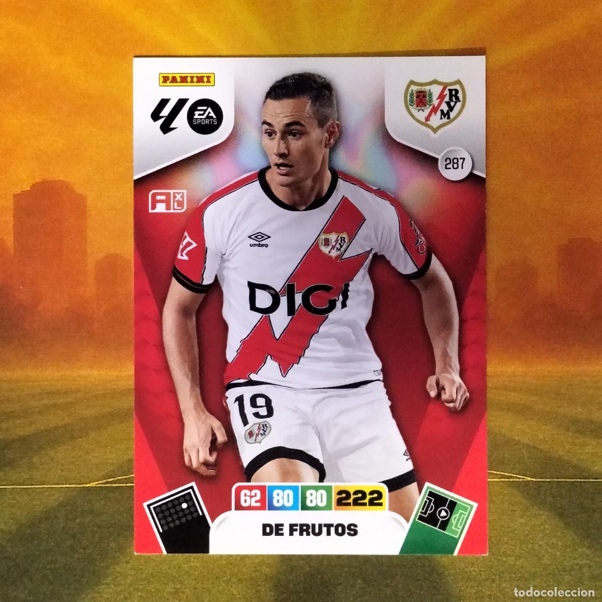 Cromos de F&uacute;tbol: #287 De Frutos | Rayo Vallecano | Adrenalyn XL LaLiga 2025 2026 Panini 25 26