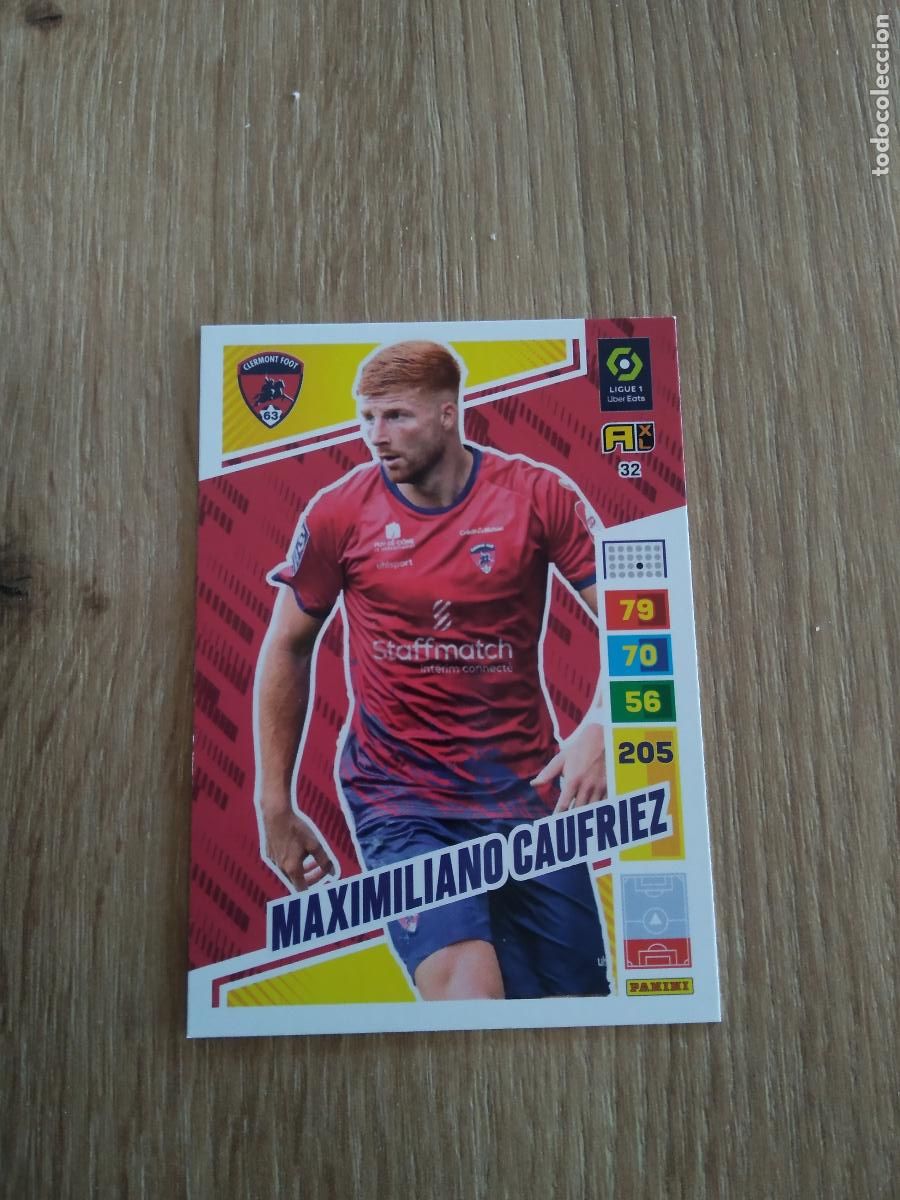 Cromos de f&uacute;tbol: 32 MAXIMILIANO CAUFRIEZ CLERMONT CROMO FUTBOL PANINI LIGUE 1 FOOT 23-24 ADRENALYN FRANCIA 2023-2024
