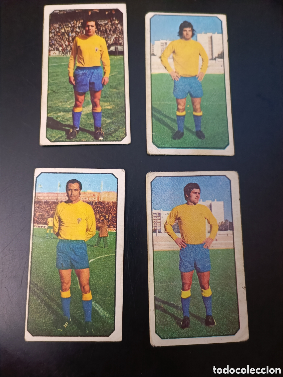 Figurine di Calcio: 4 CROMOS CADIZ EDICIONES ESTE 77-78 SIN PEGAR - SE VENDEN SUELTOS