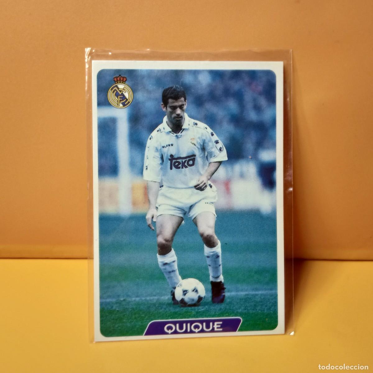 Figurine di Calcio: MUNDICROMO 1995 1996 95 96 REAL MADRID QUIQUE 9