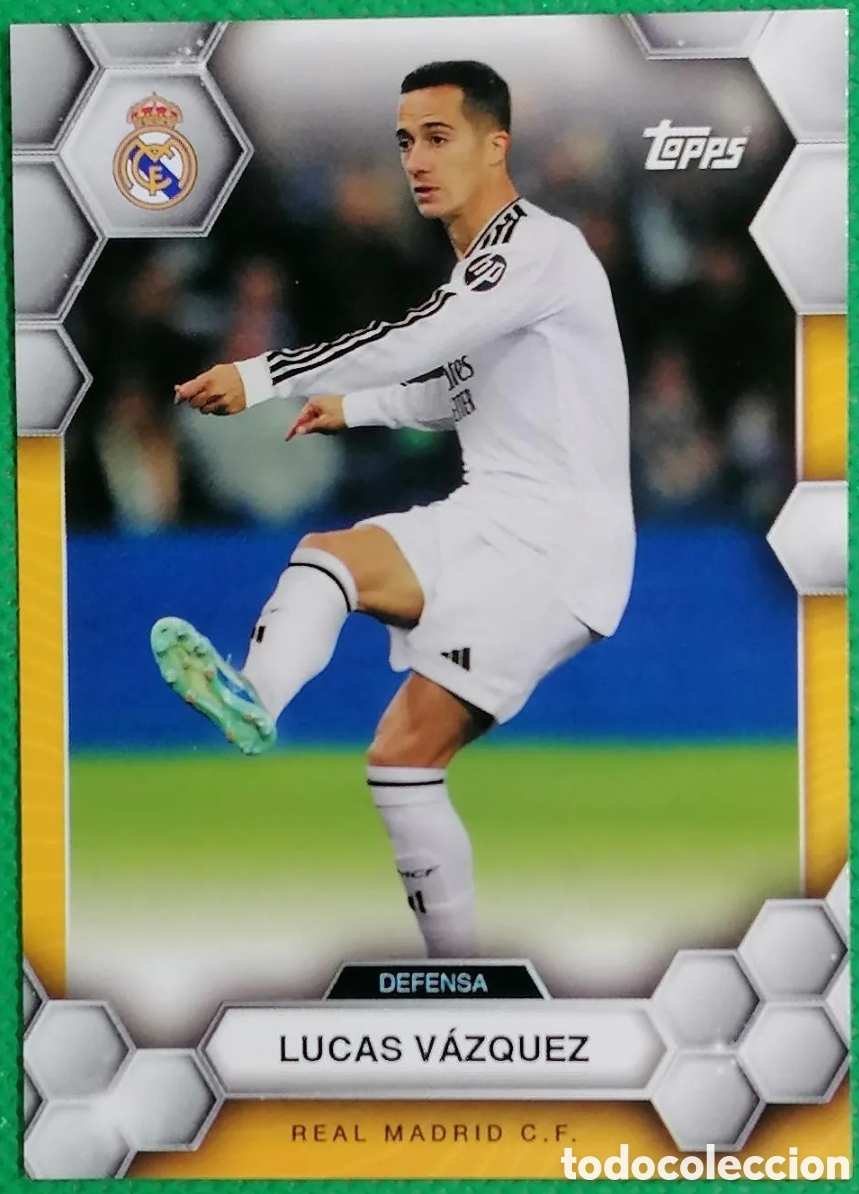 Fu&szlig;ball-Sticker: 2 LUCAS VAZQUEZ BASE CARD ⚽ REAL MADRID FAN SET TOPPS 2024 2025 24 25 ⚽