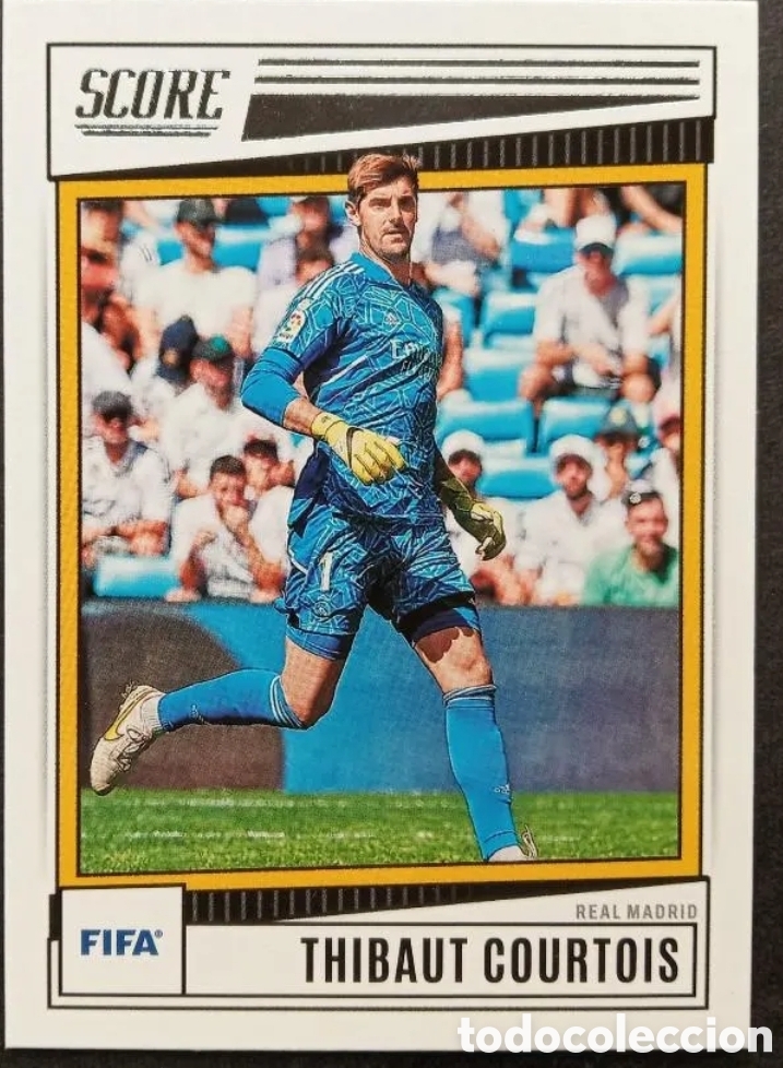 Cromos de F&uacute;tbol: 152 Thibaut Courtois (Real Madrid). Cromo Panini Score FIFA 2022-2023 (22-23)