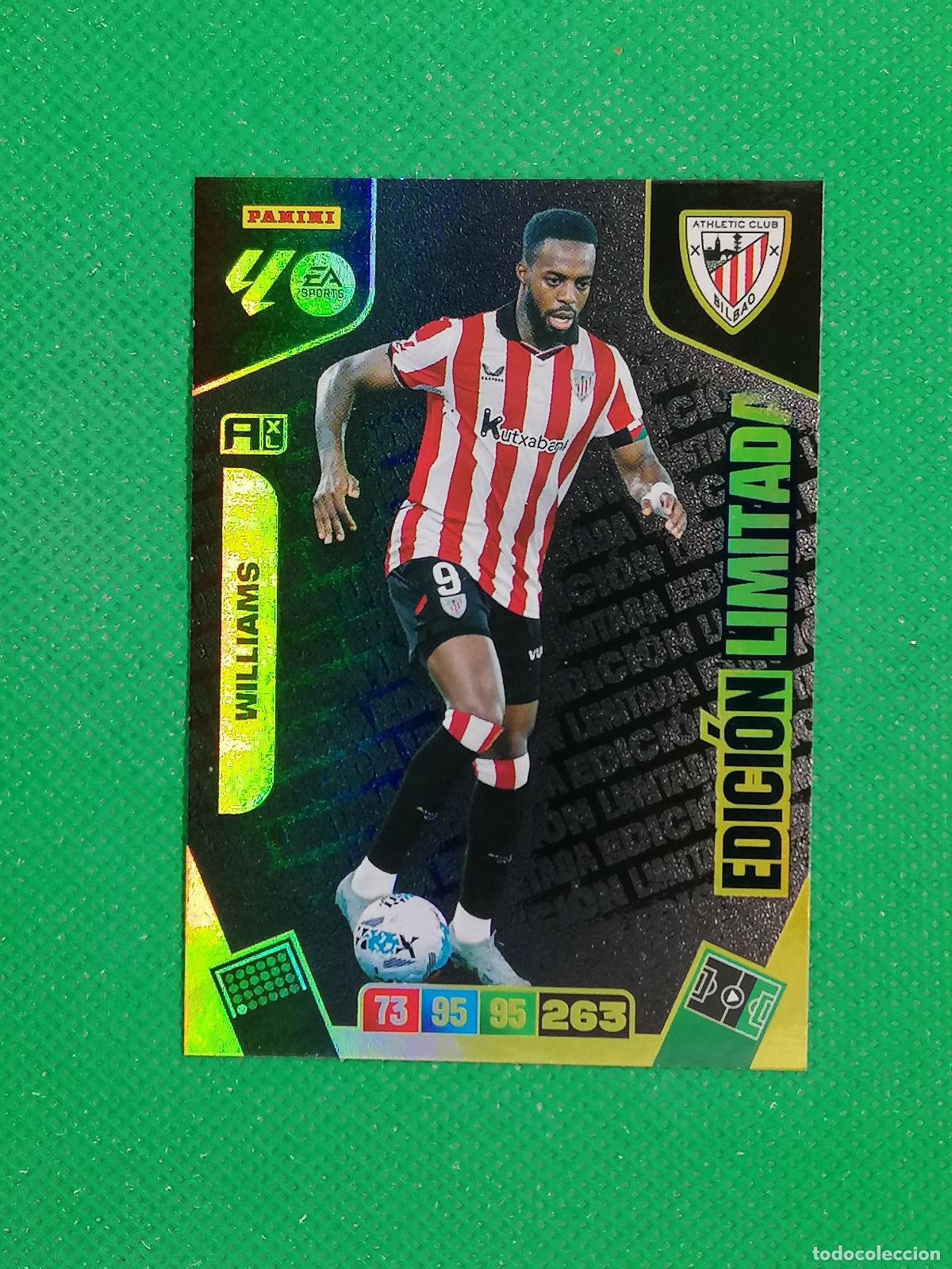Cromos de f&uacute;tbol: I&Ntilde;AKI WILLIAMS ATHLETIC BILBAO EDICION LIMITADA ⚽ LIGA ADRENALYN XL 2025 2026 25 26 ⚽
