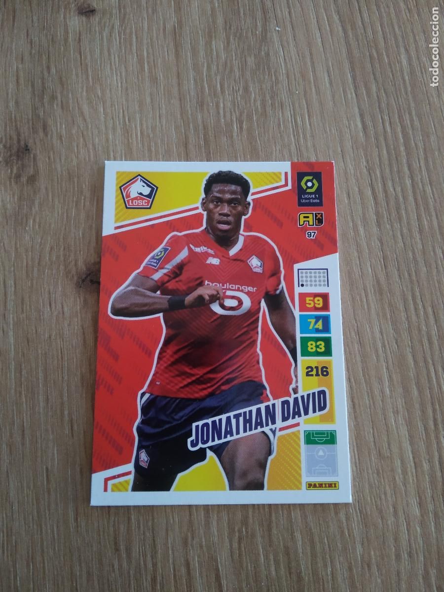 Figurine di Calcio: 97 JONATHAN DAVID LOSC LILLE CROMO FUTBOL PANINI LIGUE 1 FOOT 23-24 ADRENALYN FRANCIA 2023-2024