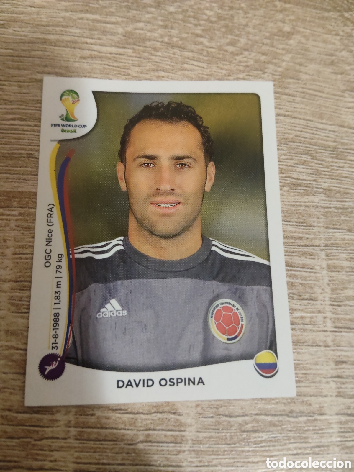 Football Stickers: Panini mundial Brasil 2014 186 David Ospina Colombia