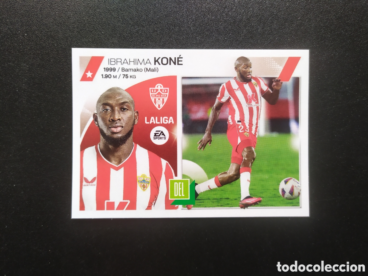 Cromos de f&uacute;tbol: Liga este 2023 2024 23 24 panini Kone fichaje n&deg; 49 Almer&iacute;a