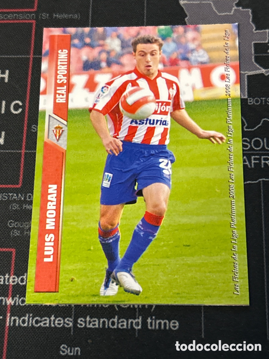 Cromos de F&uacute;tbol: 998 LUIS MORAN (SPORTING GIJON) MUNDICROMO PLATINUM 2007 2008 07 08