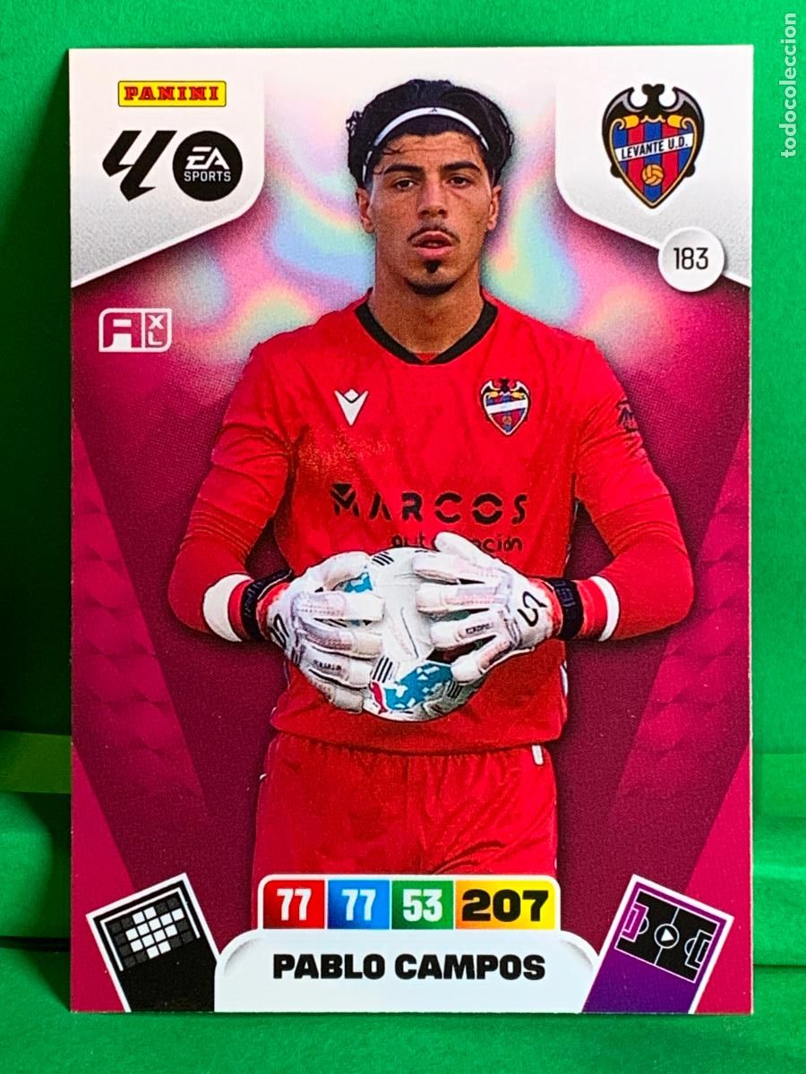 Cromos de Futebol: 183 Pablo Campos Levante UD Base card ADRENALYN XL LIGA 2025/2026 25 26 PANINI