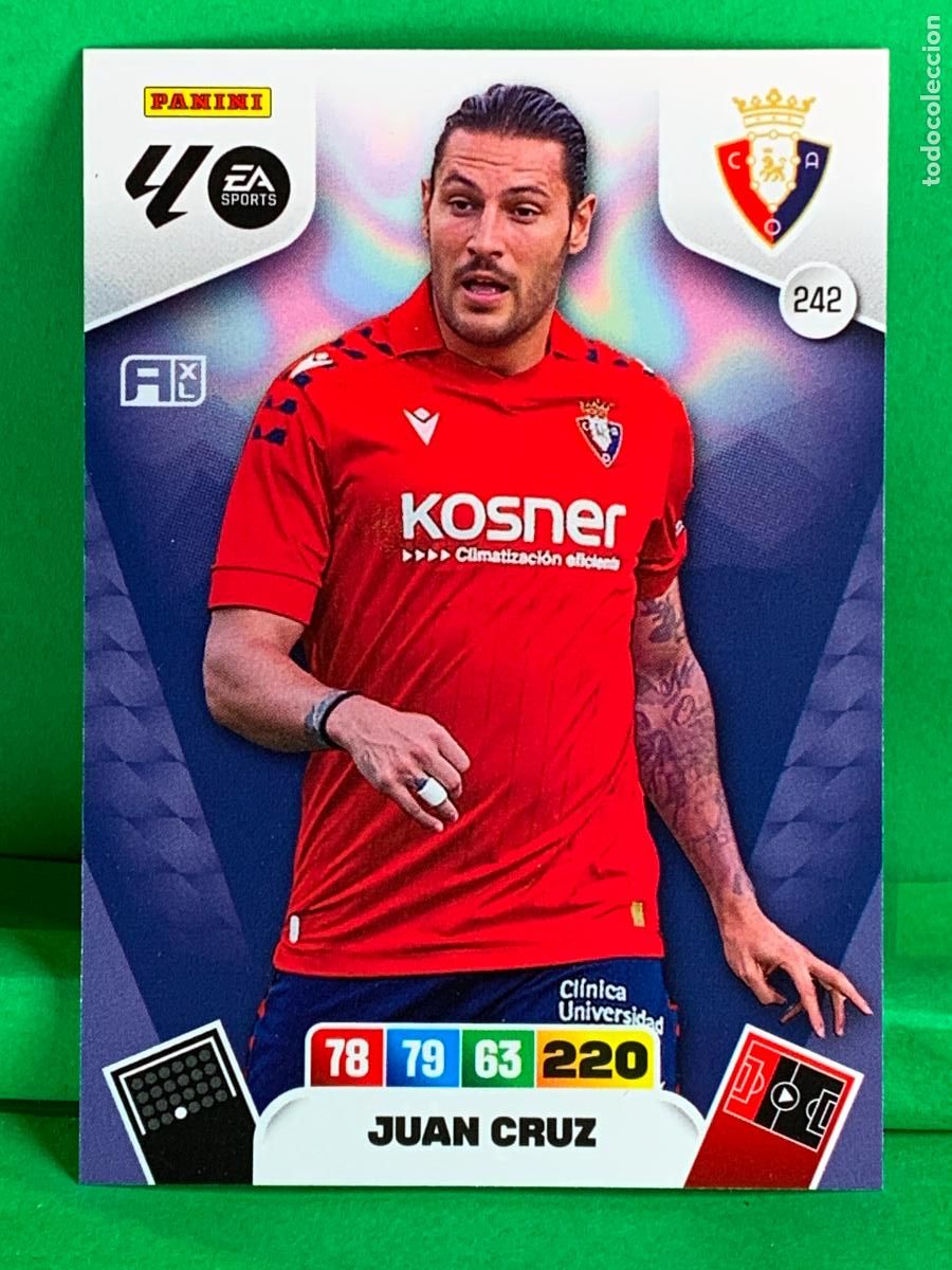 Cromos de Futebol: 242 Juan Cruz CA Osasuna Base card ADRENALYN XL LIGA 2025/2026 25 26 PANINI