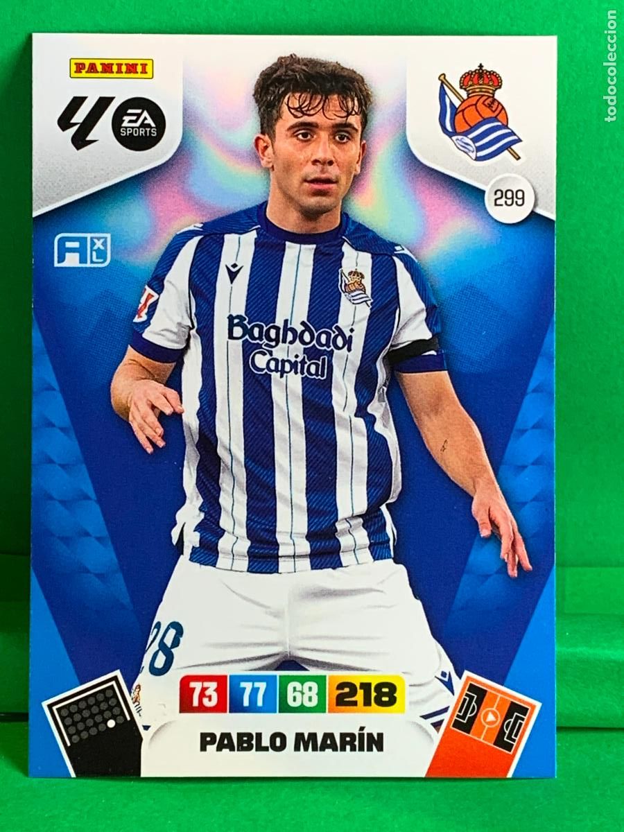 Cromos de Futebol: 299 Pablo Mar&iacute;n Real Sociedad Base card ADRENALYN XL LIGA 2025/2026 25 26 PANINI