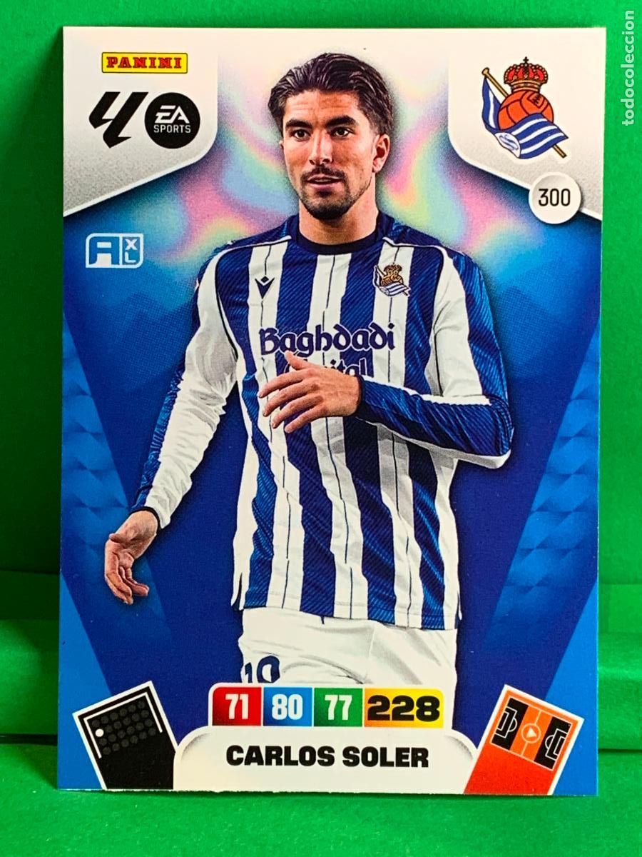 Figurine di Calcio: 300 Carlos Soler Real Sociedad Base card ADRENALYN XL LIGA 2025/2026 25 26 PANINI