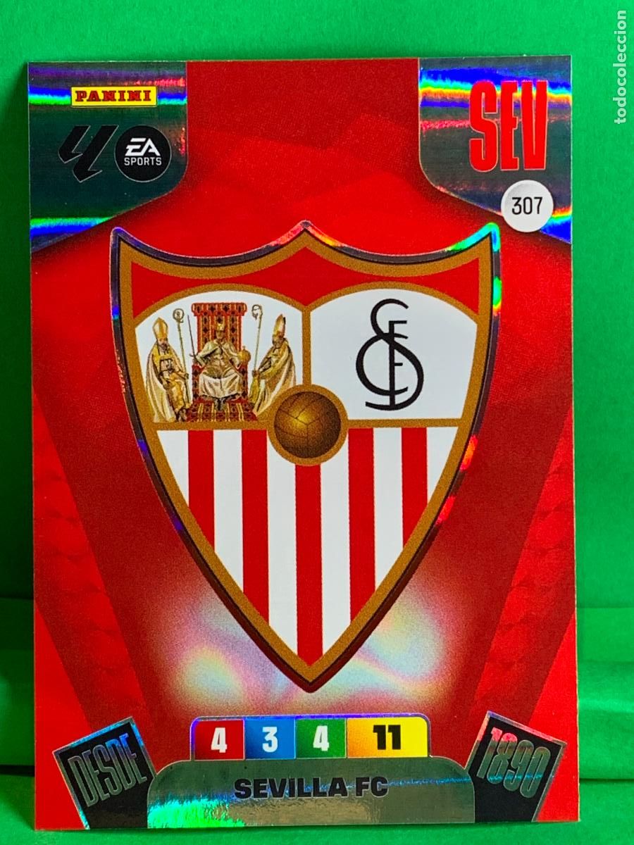 Cromos de Futebol: 307 Escudo Sevilla FC Base card ADRENALYN XL LIGA 2025/2026 25 26 PANINI