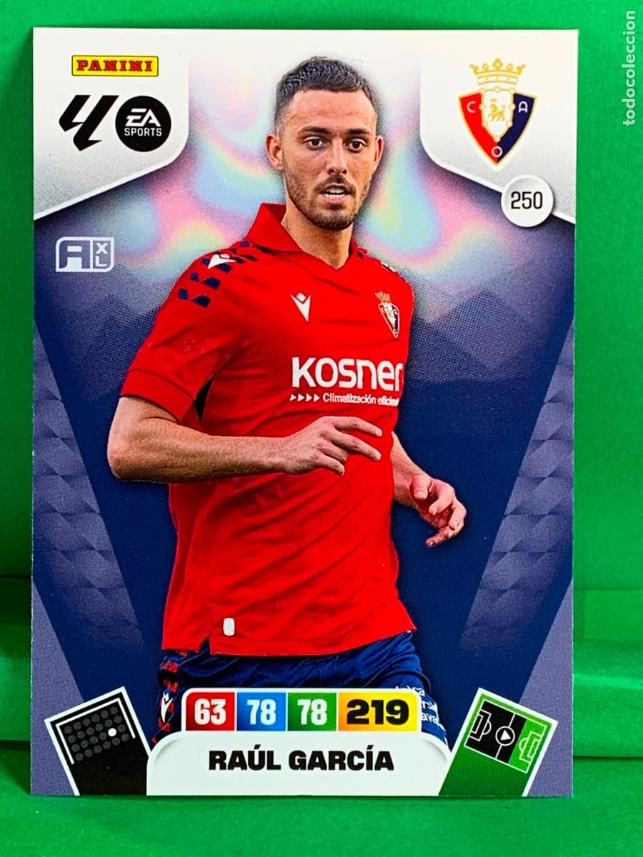 Cromos de Futebol: 250 Ra&uacute;l Garc&iacute;a CA Osasuna Base card ADRENALYN XL LIGA 2025/2026 25 26 PANINI