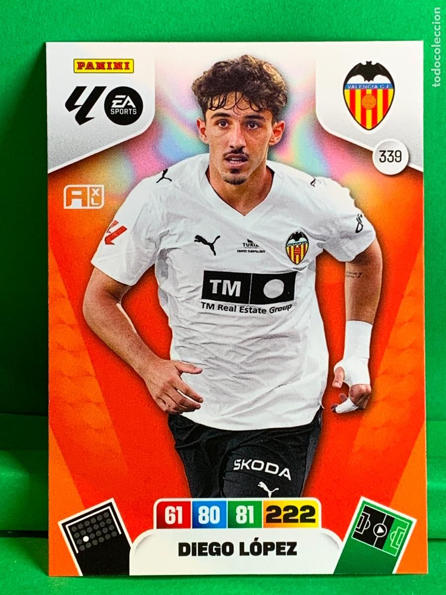 Cromos de Futebol: 339 Diego L&oacute;pez Valencia CF Base card ADRENALYN XL LIGA 2025/2026 25 26 PANINI