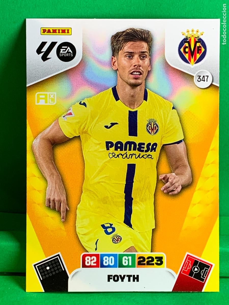 Cromos de F&uacute;tbol: 347 Foyth Villarreal CF Base card ADRENALYN XL LIGA 2025/2026 25 26 PANINI