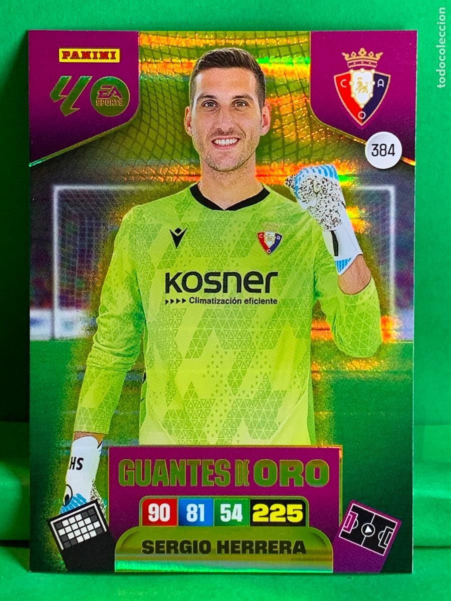 Fu&szlig;ball-Sticker: 384 Sergio Herrera CA Osasuna Guantes de Oro ADRENALYN XL LIGA 2025/2026 25 26 PANINI