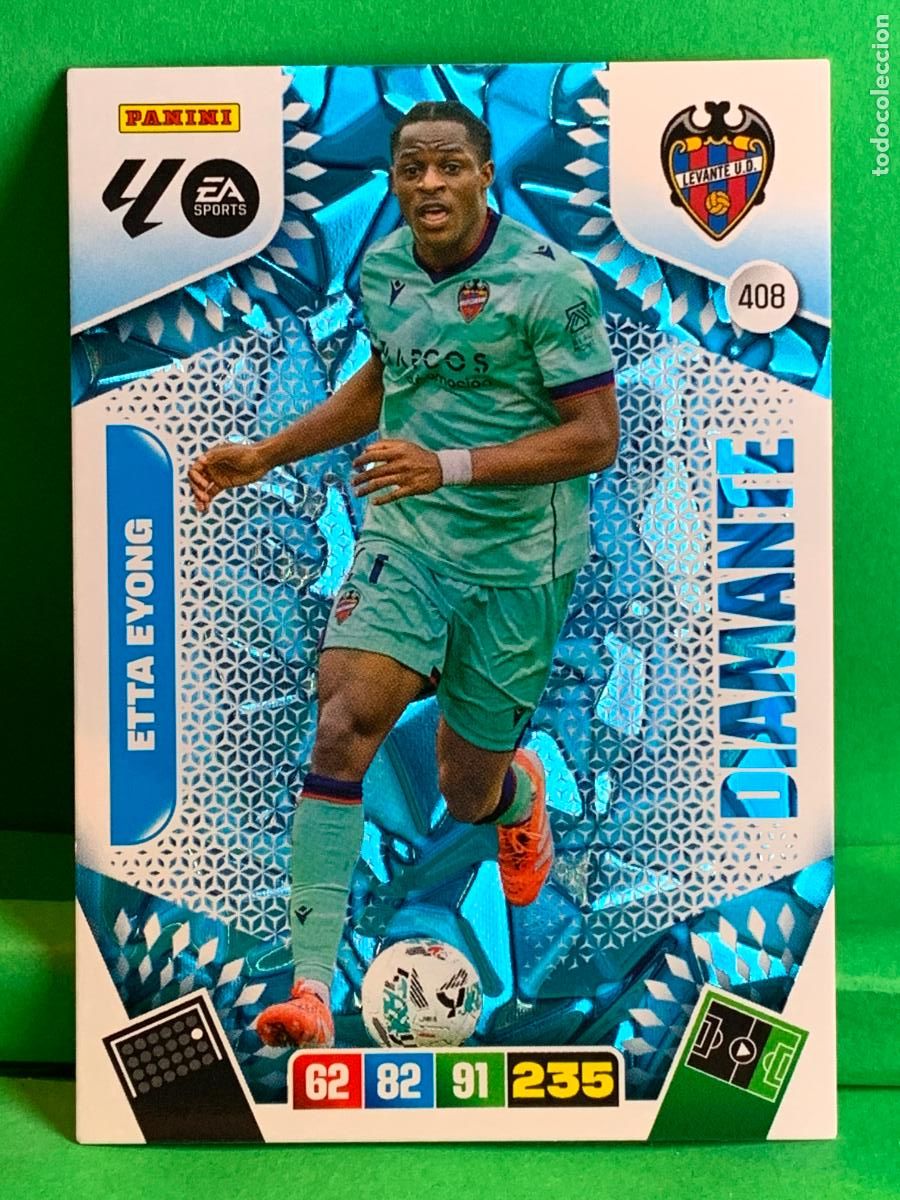 Football Stickers: 408 Etta Eyong UD Levante Diamante ADRENALYN XL LIGA 2025/2026 25 26 PANINI