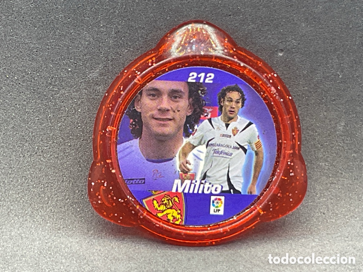 Cromos de F&uacute;tbol: n&ordm; 212. Tazo kraks liga 2006 2007 06 07 PANINI Milito Real Zaragoza