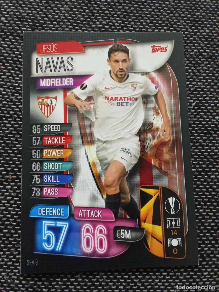 Figurine di Calcio: SEV 8 Jes&uacute;s navas Sevilla match attax champions league 2019-20