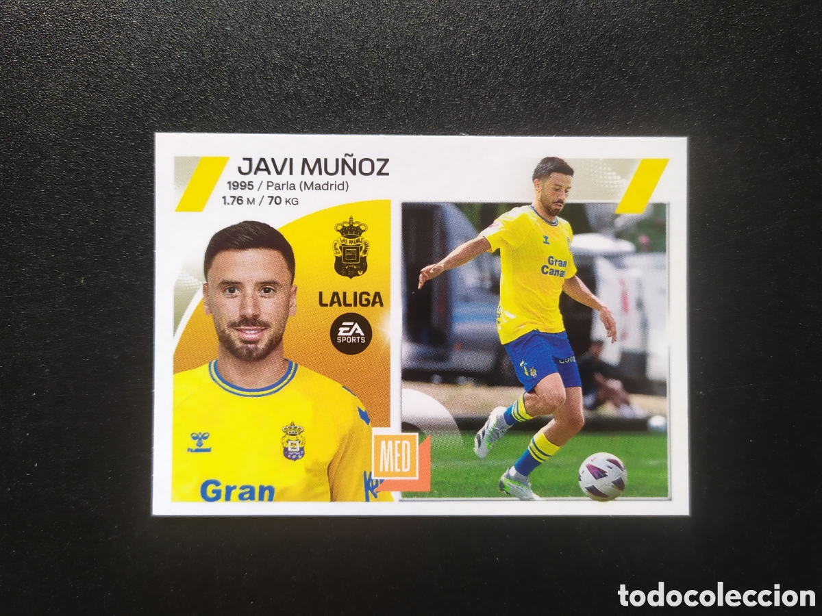 Cromos de f&uacute;tbol: Liga este 2023 2024 23 24 panini Javi Mu&ntilde;oz coloca n&deg; 14 bis Las Palmas