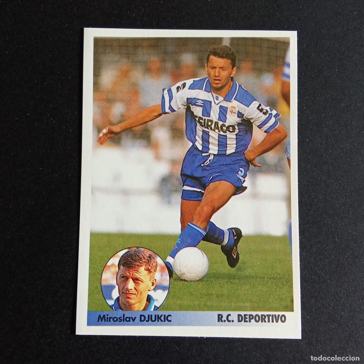 Cromos de f&uacute;tbol: LOS MEJORES EQUIPOS DE EUROPA 1996 1997 96 97 PANINI 110 DJUKIC DEPORTIVO CORU&Ntilde;A SIN PEGAR