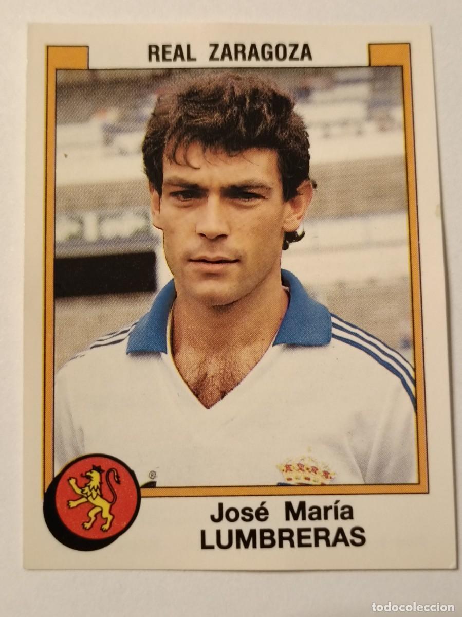 Cromos de F&uacute;tbol: #395 LUMBRERAS REAL ZARAGOZA FUTBOL 88 PANINI