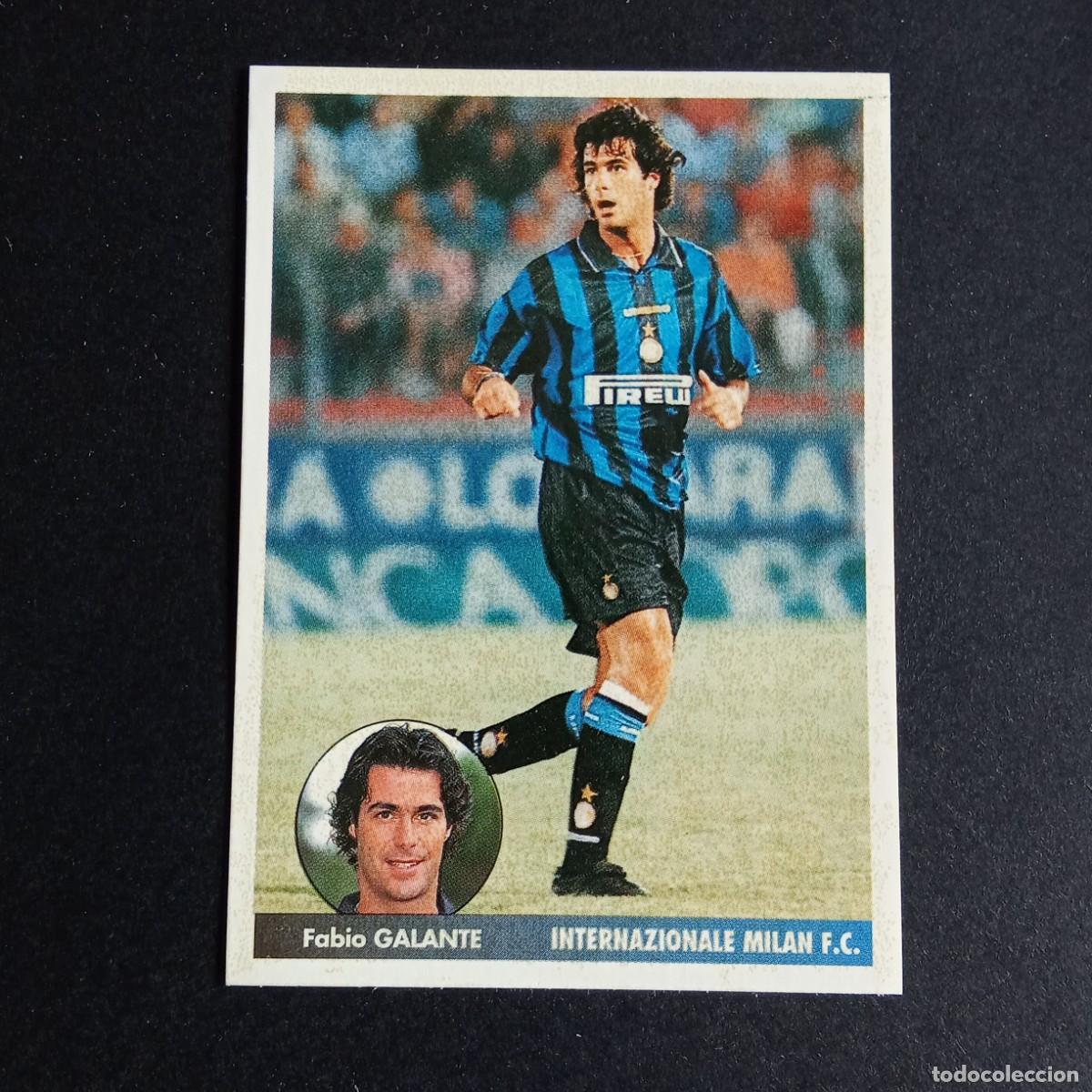 Cromos de F&uacute;tbol: LOS MEJORES EQUIPOS DE EUROPA 1996 1997 96 97 PANINI 122 GALANTE INTER MILAN SIN PEGAR