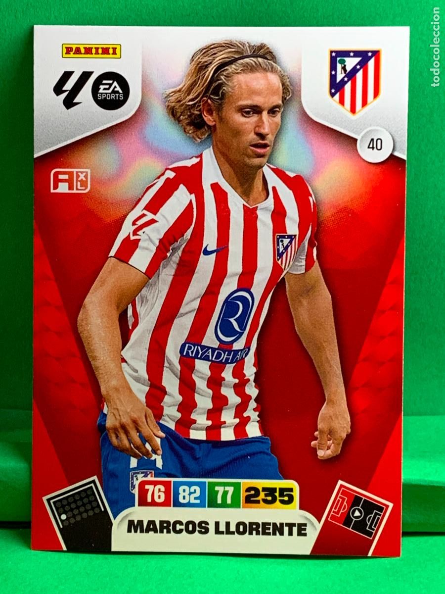 Cromos de F&uacute;tbol: 40 Marcos Llorente Atl&eacute;tico de Madrid Base card ADRENALYN XL LIGA 2025/2026 25 26 PANINI