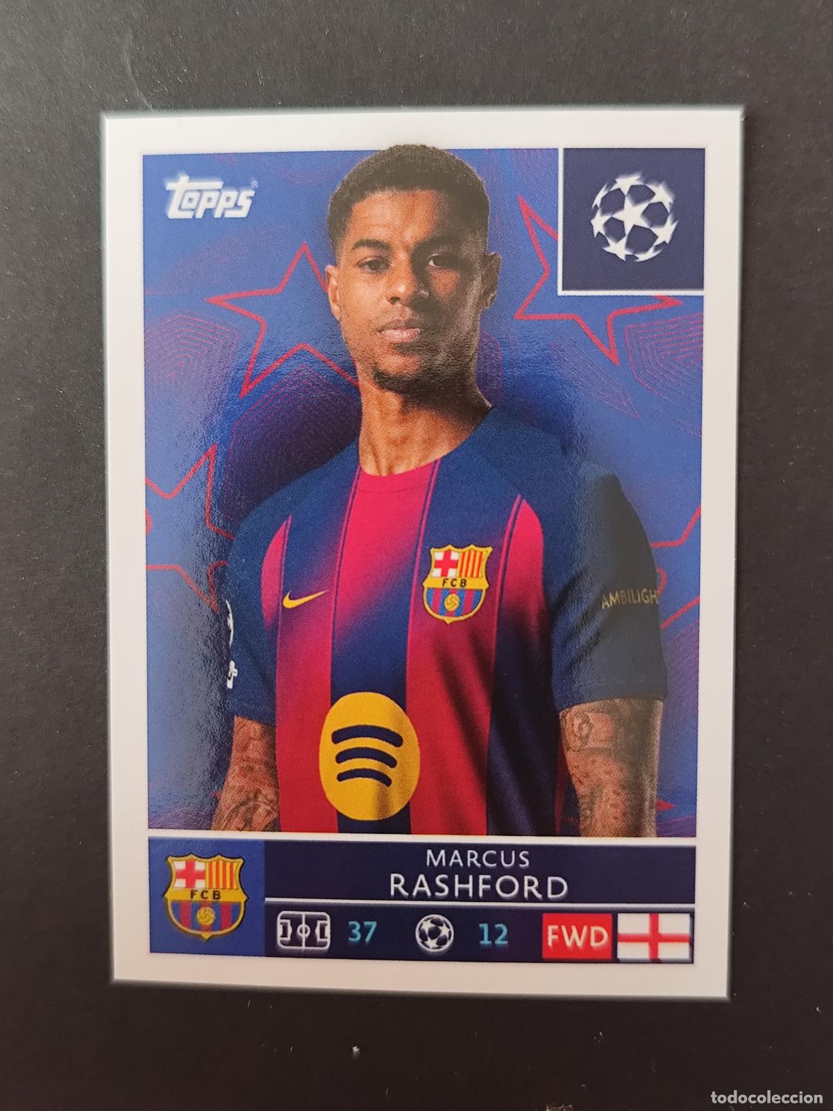 Cartes &agrave; collectionner de Football: 195 MARCUS RASHFORD BARCELONA BAR&Ccedil;A STICKER CHAMPIONS LEAGUE 2025 2026 25 26 TOPPS
