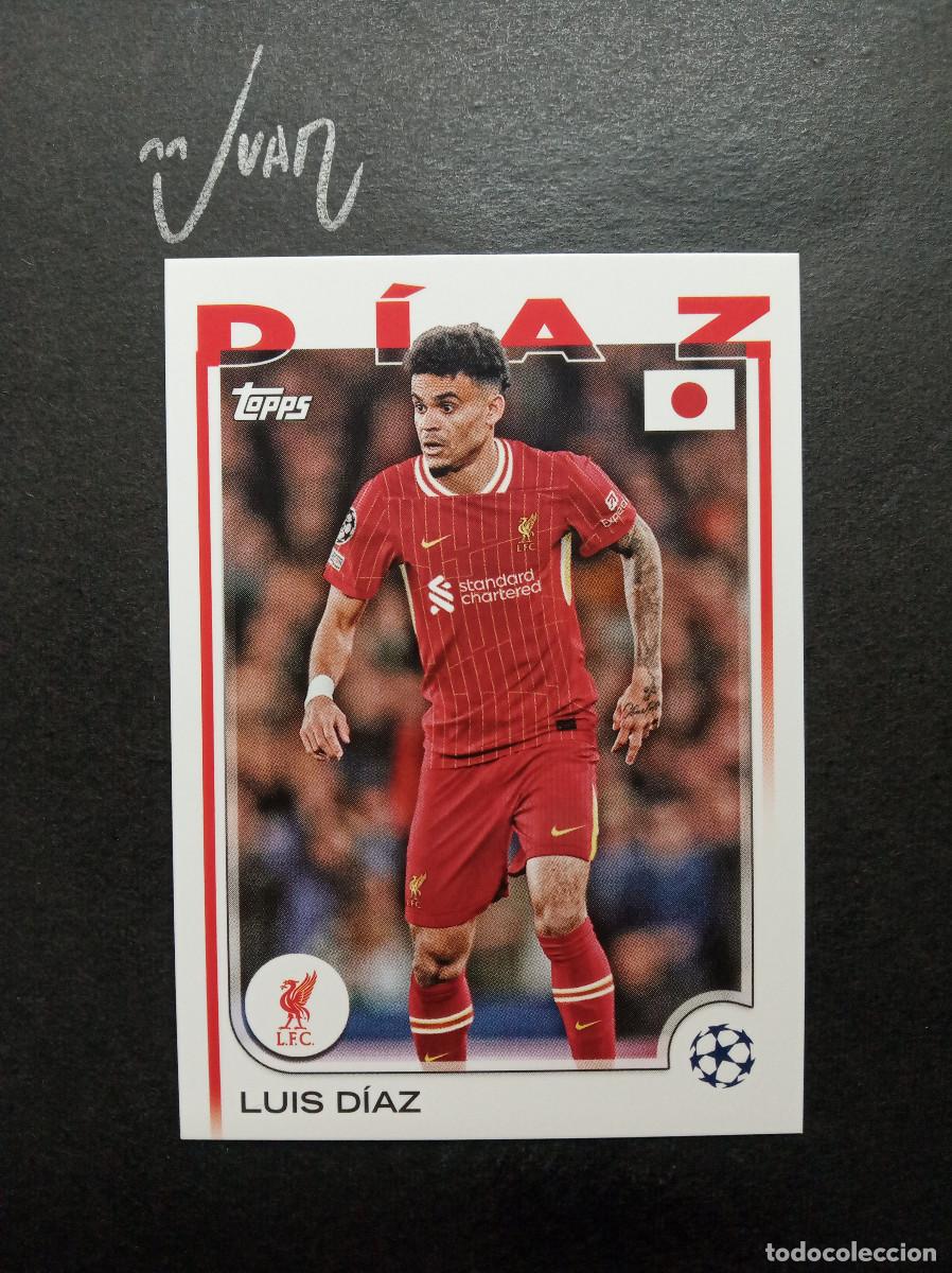Figurine di Calcio: N&ordm; 169 JAPAN EDITION LUIS DIAZ LIVERPOOL ⚽ TOPPS &reg; UEFA FLAGSHIP 2024 2025 24 25
