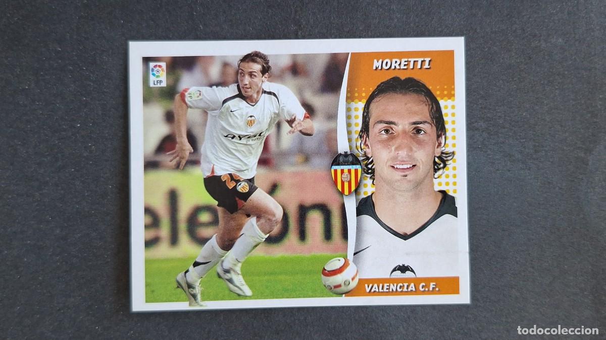 Figurine di Calcio: L3 MORETTI VALENCIA C. F. LIGA ESTE 2006 2007 06 07 NUNCA PEGADO SIN PEGAR